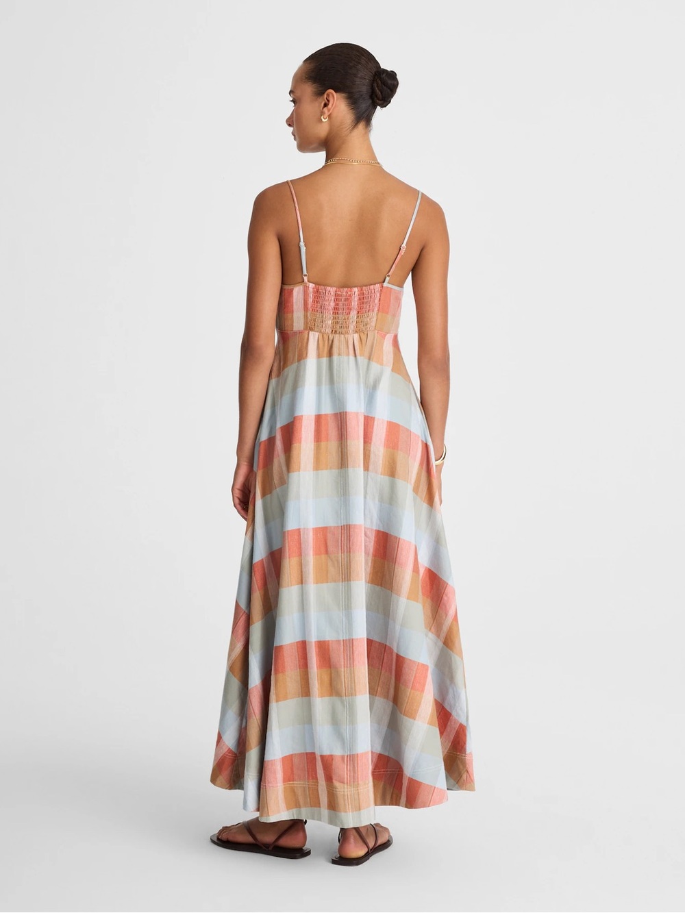 Madewell Empire-Waist Midi Dress in Plaid - Picture 4 of 8